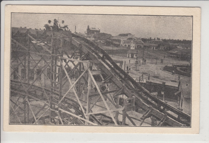 BUCURESTI , LUNA PARK , TRENUL AERIAN PRIMA PANTA