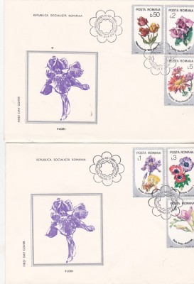 bnk fil FDC Romania 1986 - Flori - LP1160 foto