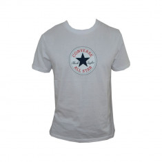 Tricou Converse , Alb , din Bumbac , Simplu , Masuri M L XL E185 foto