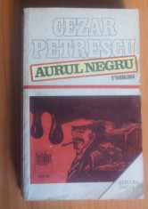 Cezar Petrescu - AURUL NEGRU, Roman foto