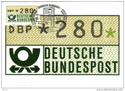2242 - Germania 1981 - carte maxima foto