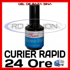 BASE GEL SINA 14ML - GEL DE BAZA - MANICHIURA UNGHII FALSE GEL UV, FRENCH foto