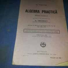 ALGEBRA PRACTICA PENTRU CLASA A IV-A 1927