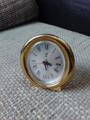 Vintage ceas de masa cu 7 rubine Jaz, stare excelenta. foto