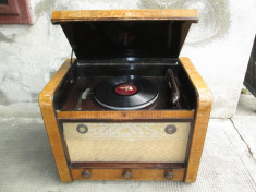 1942 Radio vechi cu patefon ( gramofon ) Philips 650 GA foto