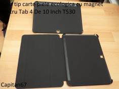 Husa tip carte piele ecologica cu magnet pentru Tab 4 De 10 Inch T530 Sau T535 foto