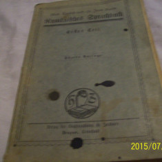carte de limba romana -limba germana -1923