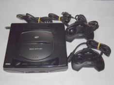 Consola SEGA Saturn + accesorii - cablu video RGB - 2 controlere originale foto