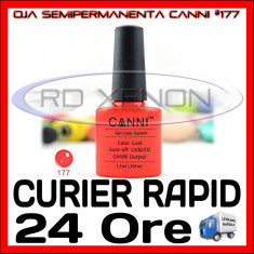 OJA SEMIPERMANENTA (PERMANENTA) FLASHY RED #177 CANNI - MANICHIURA UV foto