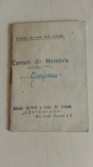 Carnet de membru cooperativa 1953 foto