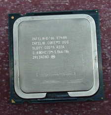 Procesor core 2 duo - dual core intel E7400 2800 MHz 1066 socket lga 775 foto