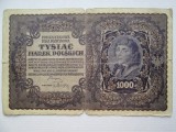 1000 Marek Marci 1919 bancnota poloneza Polonia 21,4 x 13,5 cm / 861686