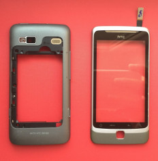 Carcasa rama fata touch screen mijloc spate HTC Desire Z Vision Slider A7272 G2 foto