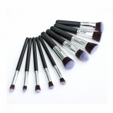 Set 10 Pensule Machiaj Profesionale, Make Up. Pensule Cosmetice Pentru Femei, Set Pensule Machiaj Ochi, Buze si Contur