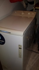 Vand masina spalat rufe top, Whirlpool AWT 2040 functionala, pentru piese foto
