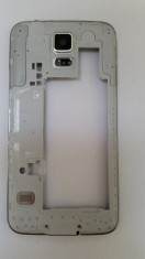 Carcasa mijloc Samsng Galaxy S5 White (Swap) foto