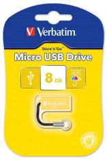 Memorie USB VERBATIM 8GB 2.0 47422 galbenForIT foto