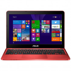 Laptop Asus 11.6 inch EeeBook X205TA, HD, Procesor Quad Core Intel Atom Z3735F 1.33GHz Bay Trail, 2GB, 64GB flash, GMA HD, Win 8.1 Bing, Red foto