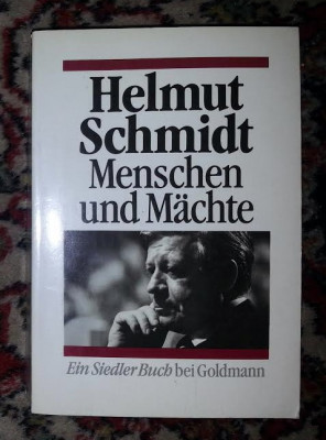 Helmut Schmidt MENSCHEN UND MACHTE 1987 foto