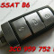 Cheie Smart SH Originala VW Passat B6 B7 CC 3 Butoane 3C0 959 752 BA - ORIGINALA