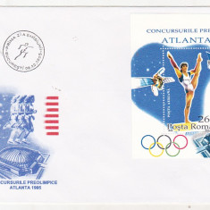 bnk fil FDC Romania 1995 - Preolimpiada Atlanta - LP1398