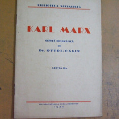 Karl Marx schita biografica de Ottoi - Calin Bucuresti 1944 200