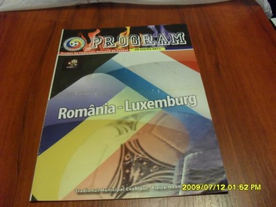 program Romania - Luxemburg foto
