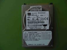 Hard Disk HDD laptop 40GB Toshiba MK4025GAS ATA IDE - DEFECT foto