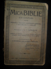 MICA BIBLIE CU CHIPURI , ARHIMANDRITUL I. SCRIBAN foto