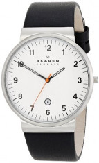 Klassik Three-Hand Date Leather Watch | 100% original, import SUA, 10 zile lucratoare a12107 foto