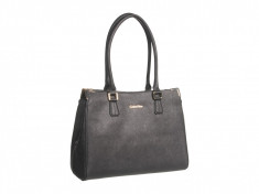 Geanta Calvin Klein On My Corner Saffiano Leather Satchel | 100% original, import SUA, 10 zile lucratoare z12107 foto