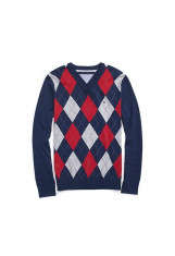 Pulover Tommy Hilfiger Plaid Colorblock masura S M foto