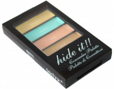 PALETA CORECTOARE SI ILUMINATOARE DE TEN TECHNIC HIDE IT CONCEALER PALETTE foto