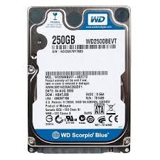 Hard Disk HDD Laptop 250 GB Western Digital WD SATA 2,5 foto