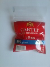 Filtre cartel (8 mm) pentru tigari ! 100 buc.