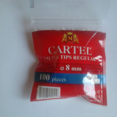 Filtre cartel (8 mm) pentru tigari ! 100 buc.