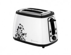 Prajitor de paine Russell Hobbs Cottage Floral 18513-56, 980 W, Alb foto