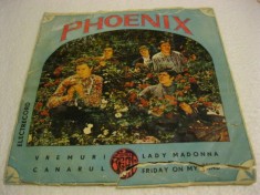 PHOENIX - VREMURI/CANARUL (45-EDC 10.006)- disc vinil format mic foto