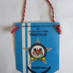 FANION INSPECT.POLITIE TIMIS TIMPOLIS FINALA CAMP.ATLETISM A MINIS.INTERNE 1995