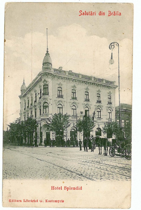 711 - BRAILA, Hotel Splendid - old postcard - unused