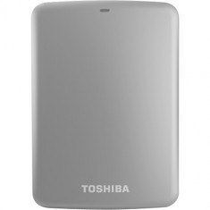 Toshiba - Canvio Connect 1TB External USB 3.0/2.0 Portable Hard Drive - Silver foto