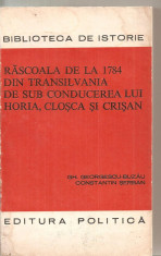 (C6077) RASCOALA DE LA 1784 DIN TRANSILVANIA, HORIA, CLOSCA SI CRISAN foto