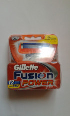 REZERVE GILLETTE FUSION POWER /12 BUC/ ORIGINALE 100% foto