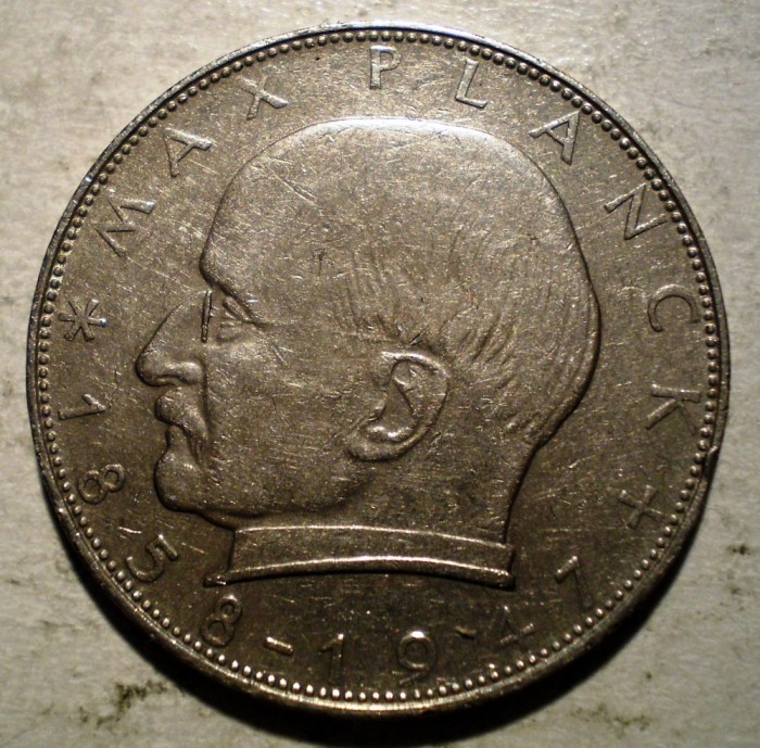 C.213 GERMANIA MAX PLANCK 2 DEUTSCHE MARK 1964 G