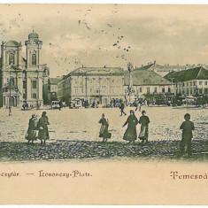 1482 - TIMISOARA, Market, Litho, Romania - old postcard - used - 1899