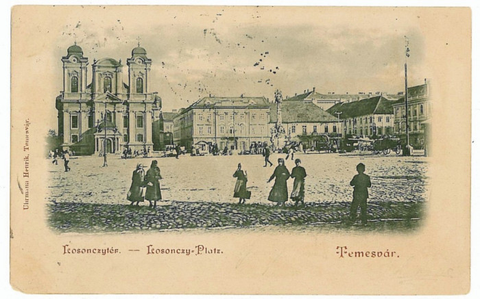 1482 - TIMISOARA, Market, Litho, Romania - old postcard - used - 1899