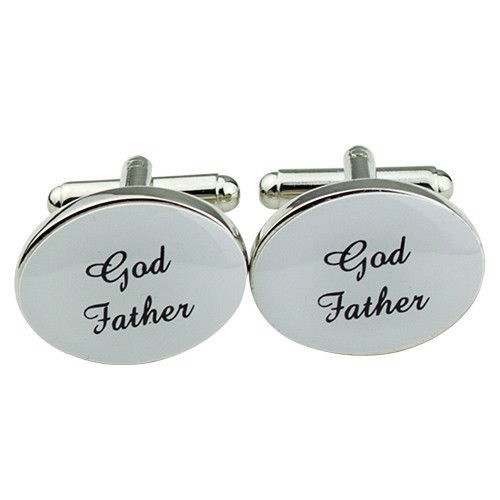 Butoni ovali GOD FATHER butoni de nas inox metal + cutie simpla cadou |  Okazii.ro