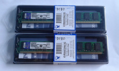 Kit Memorie PC Kingston 2x2Gb(4gb) DDR2 800mhz Pc2-6400,CL6 ,Sigilate Noi foto