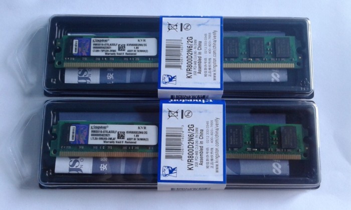 Kit Memorie PC Kingston 2x2Gb(4gb) DDR2 800mhz Pc2-6400,CL6 ,Sigilate Noi foto mare Kit Memorie PC Kingston 2x2Gb(4gb) DDR2 800mhz Pc2-6400,CL6 ,Sigilate Noi foto mare