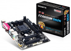 Placa de baza Gigabyte F2A68HM-DS2H , socket FM2+, chipset AMD A68H, microATX foto